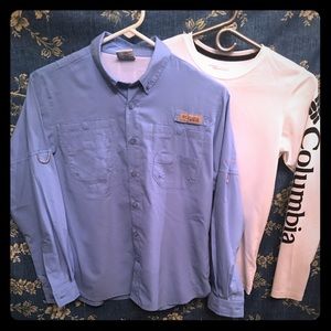 Lot of Columbia long sleeve shirts